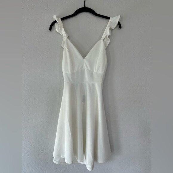 Windsor White Sleeveless Cut-Out Back V-Neckline - Picture 1 of 5